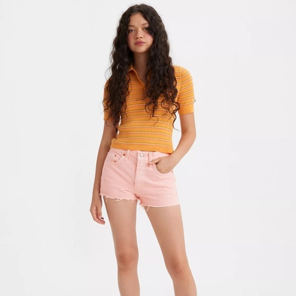 Levi's Pants - Levi’s Fresh Pink Cherry Red 501 Shorts‎ (30)